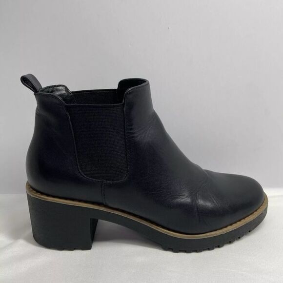 Caslon Shoes - Caslon Joshua Lea Water Resistant Black Leather Chelsea Boot 6M